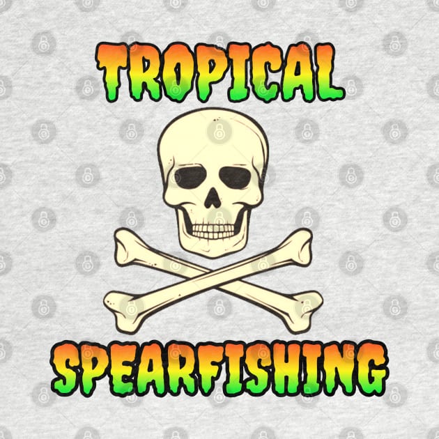 Spearfishing tropical Islands by Coreoceanart